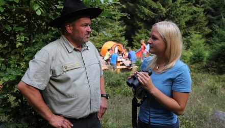 Ranger und Trekking Camp Besucher