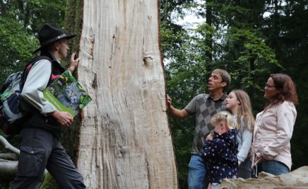 Ranger mit Besuchergruppe