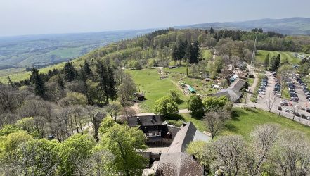 Wildfreigehege von oben Wildfreigehege von oben