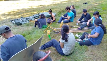 Workcamp 2025, Arbeitspause in der Wiese