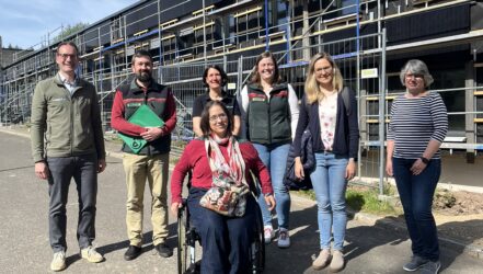 Besuch Ellen Kubica- Vor dem Nationalparkamt